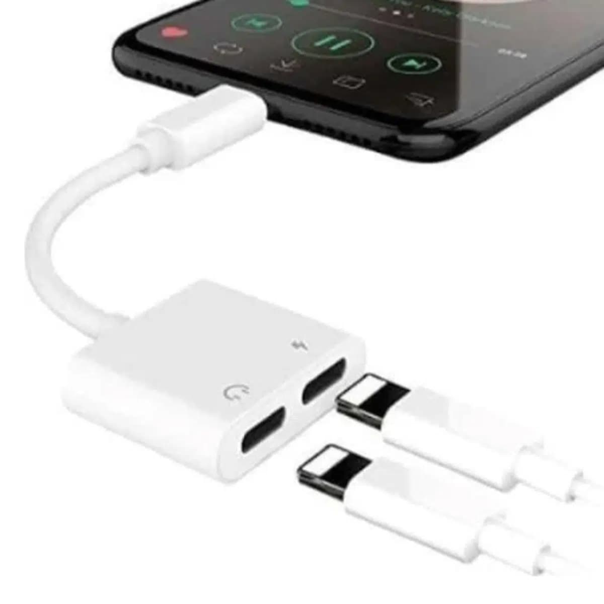 מתאם USB-C לשקע אוזניות 3.5 מ"מ עם טעינה