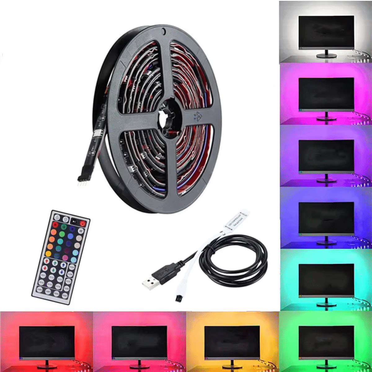 פס LED חכם לאחורי הטלוויזיה עם שליטה מאפליקציה