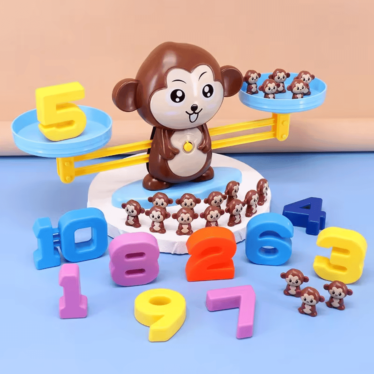 משחק קוף עם מאזניים לפיתוח חשיבה