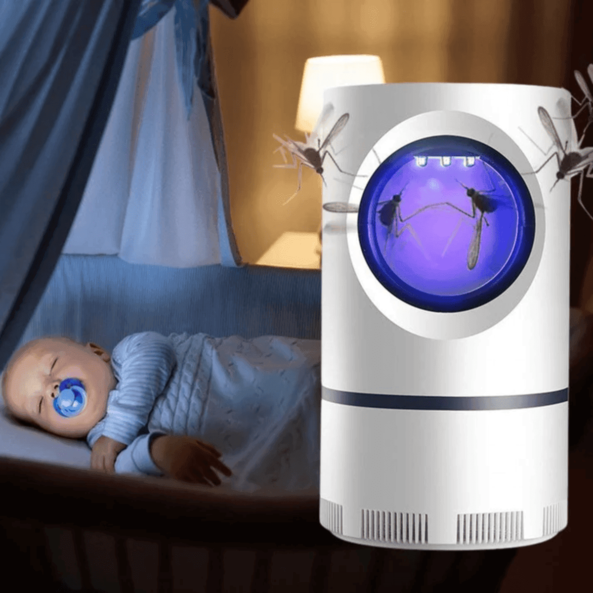 מנורת UV ביתית לקטילת יתושים וחרקים