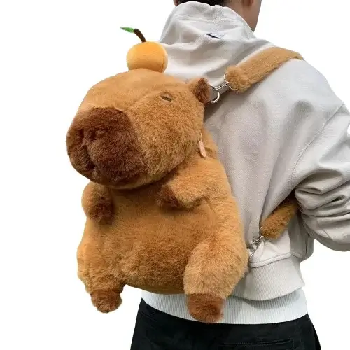 תיק גב קטן עם קפיברה קיואי מצויר