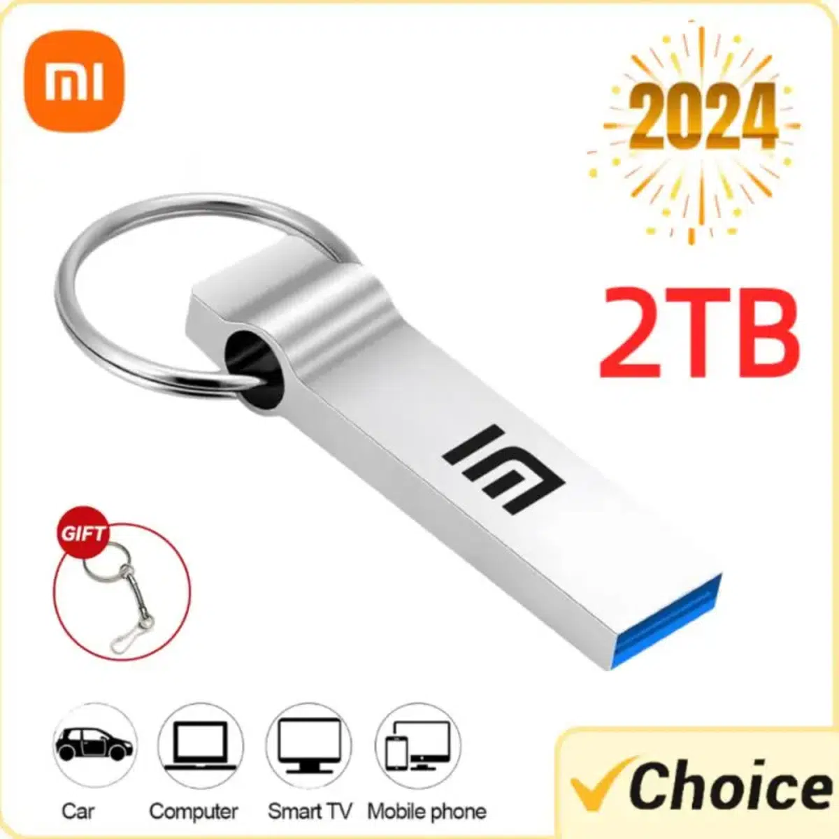 זיכרון נייד USB עמיד בנפח 2TB