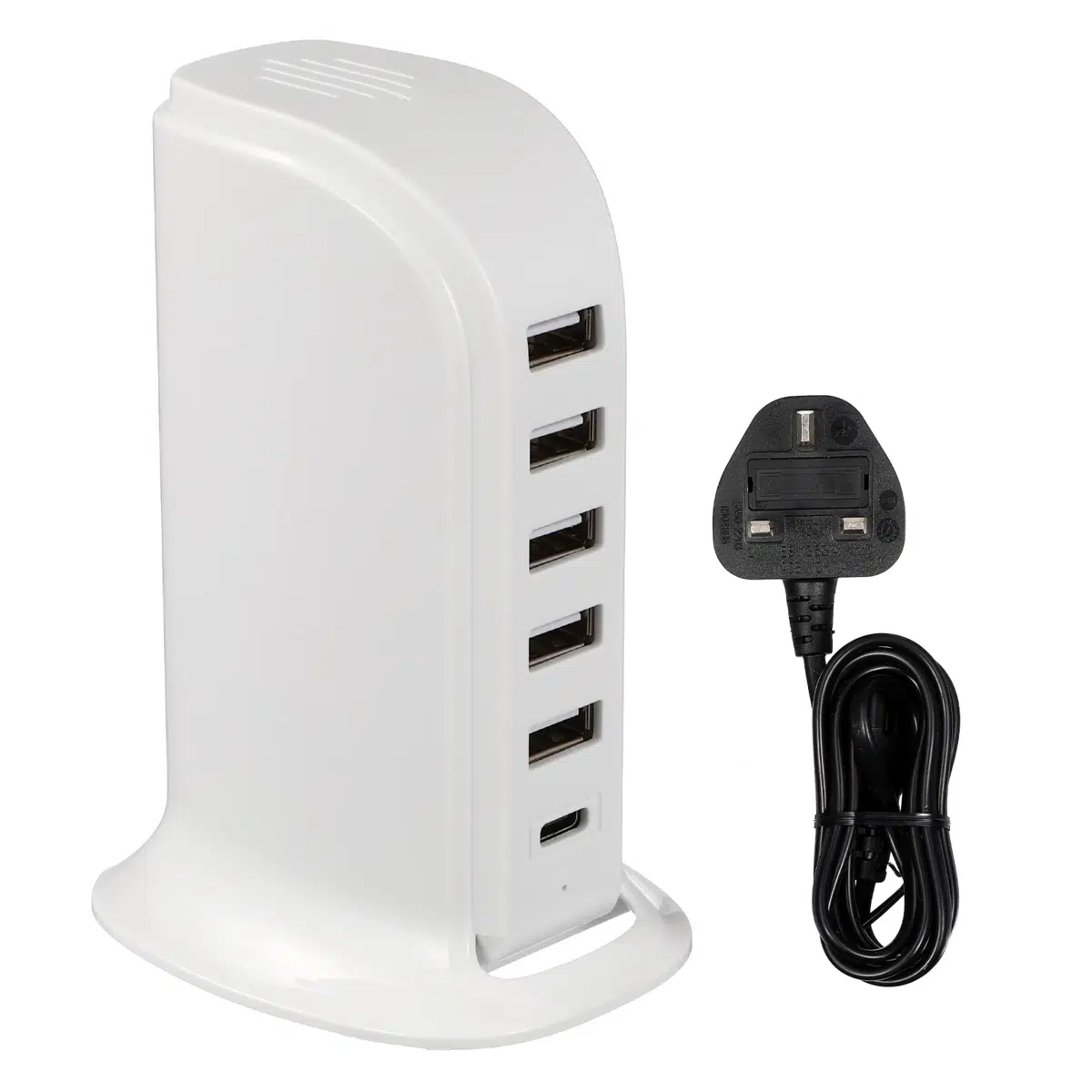 מטען שולחני 20W עם מספר יציאות USB לבית ולמשרד