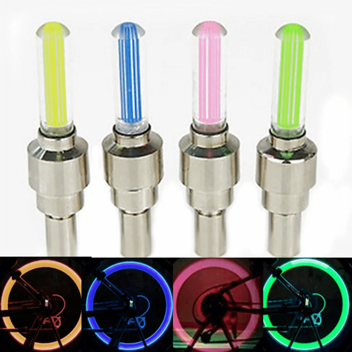 נוריות LED צבעוניות לחישוקי רכב
