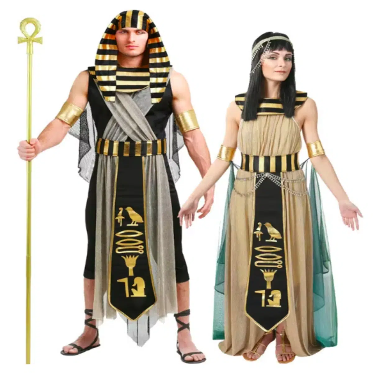 תחפושת זוג פרעה ומלכה מצרית