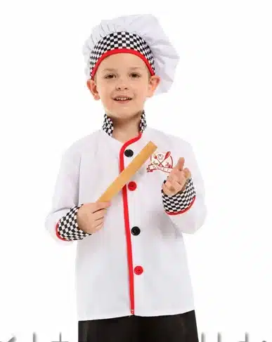 תחפושת שף קטן עם סינר לפעוטות