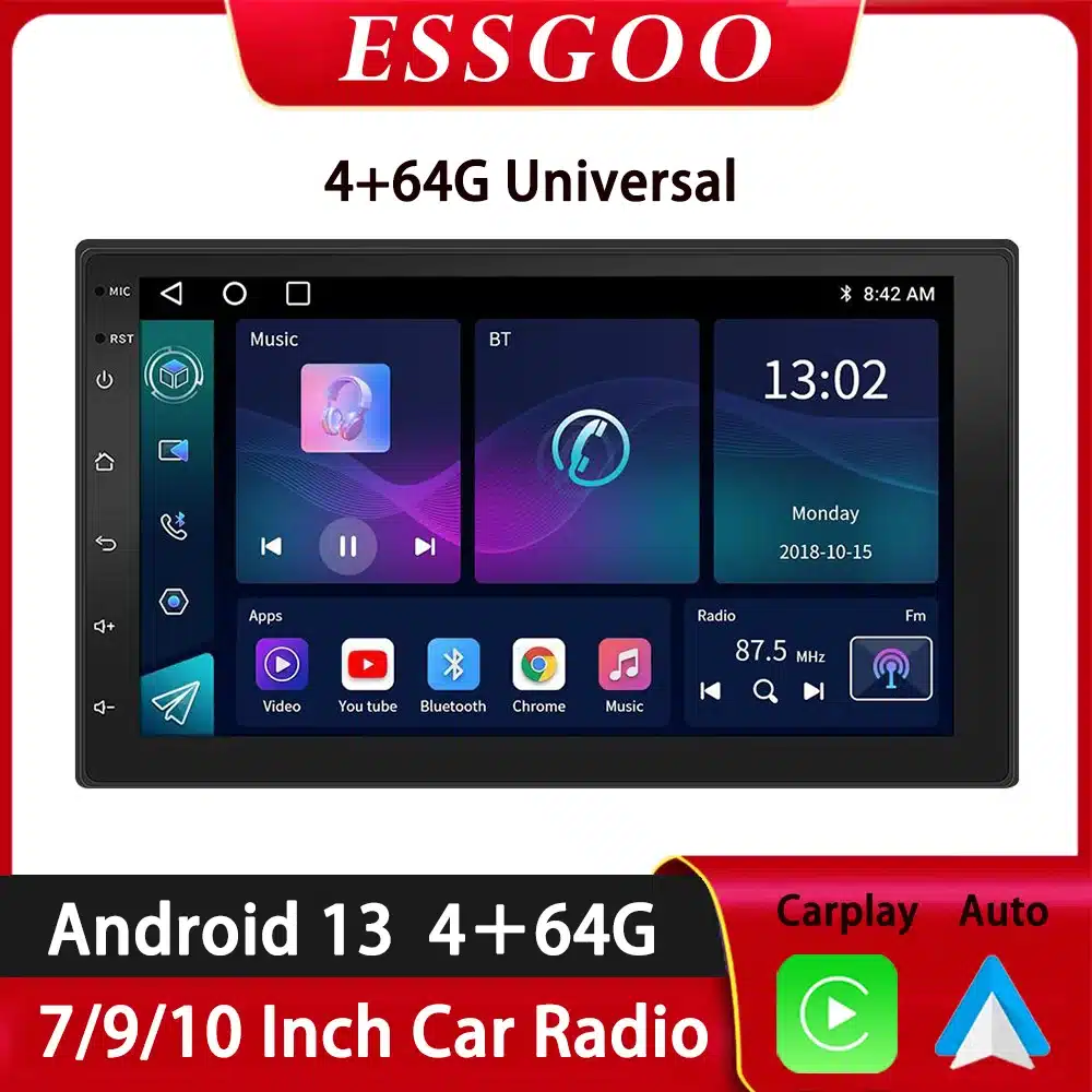 מסך מולטימדיה לרכב עם תמיכת CarPlay