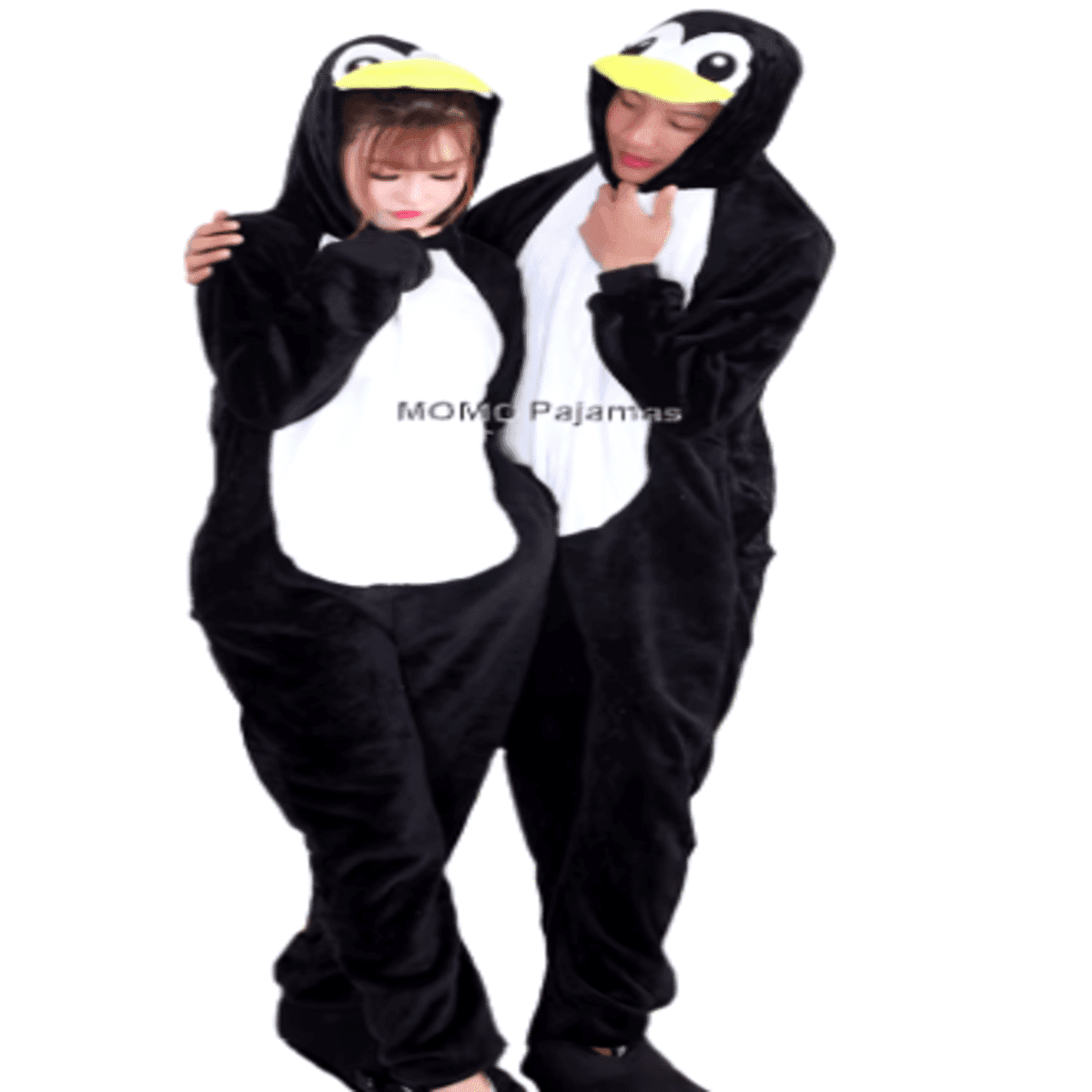 פיג'מת פלנל פינגווין חמה לזוגות