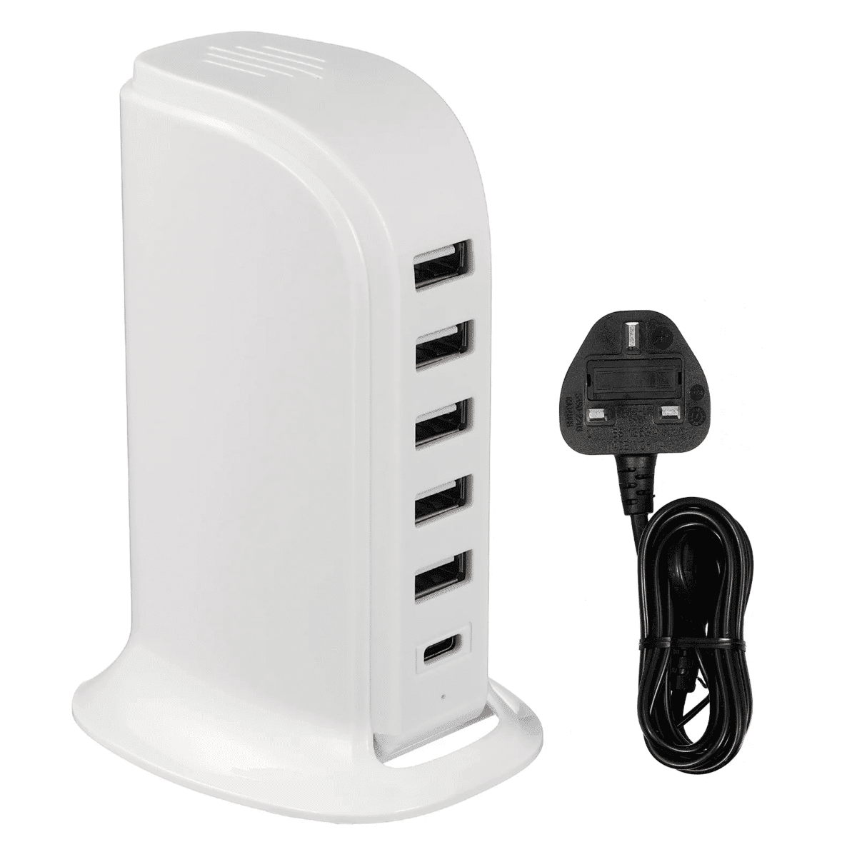 מטען שולחני 20W עם מספר יציאות USB לבית ולמשרד