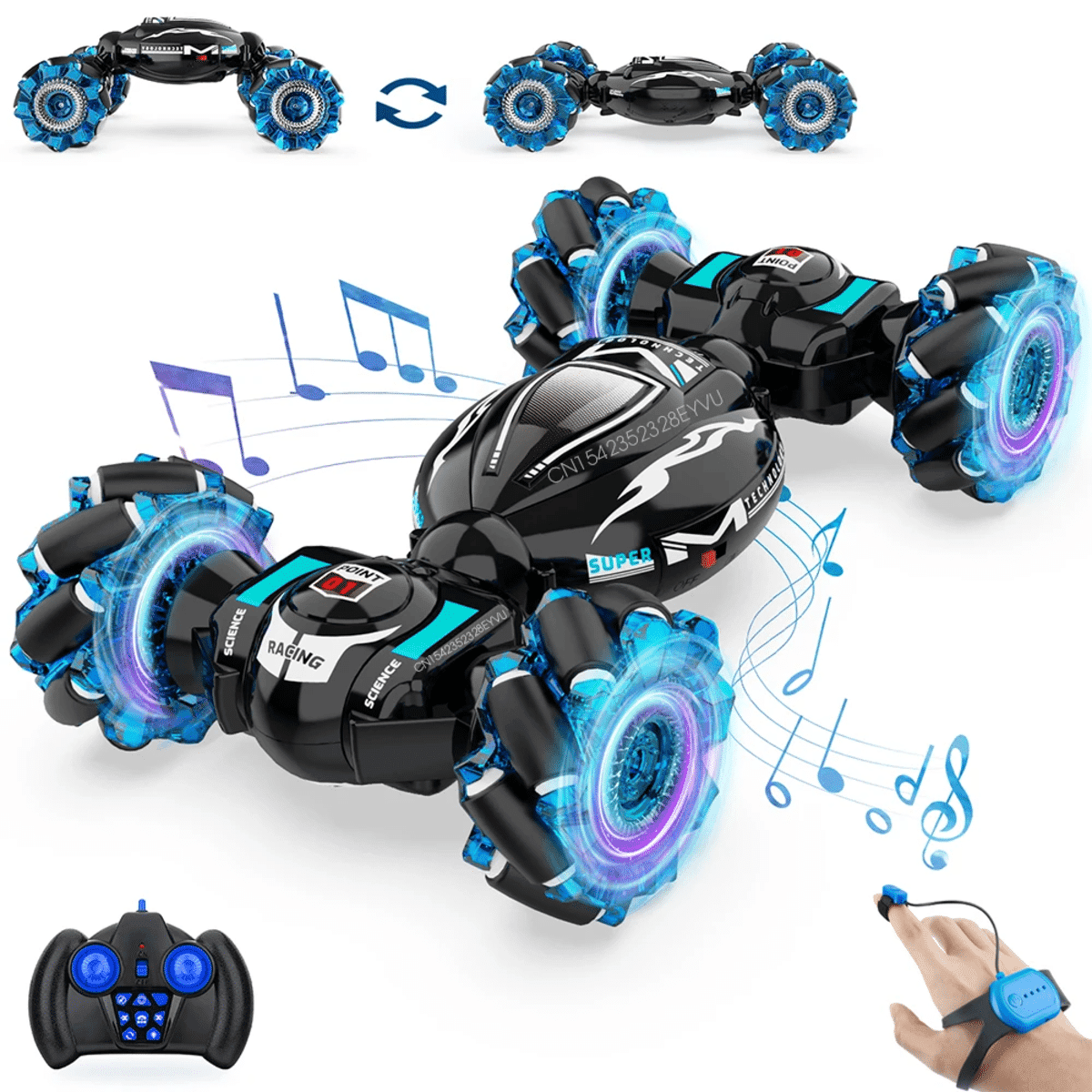 מכונית שלט רחוק 4WD 1:18 עם אור ומוזיקה