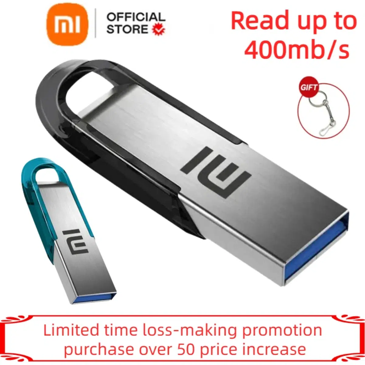 כונן USB מיני 2TB חיבור USB 3.0 בלבד
