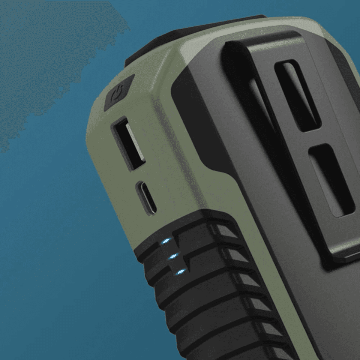 מאוורר אישי נייד עם קליפ ומצבר 6000mAh