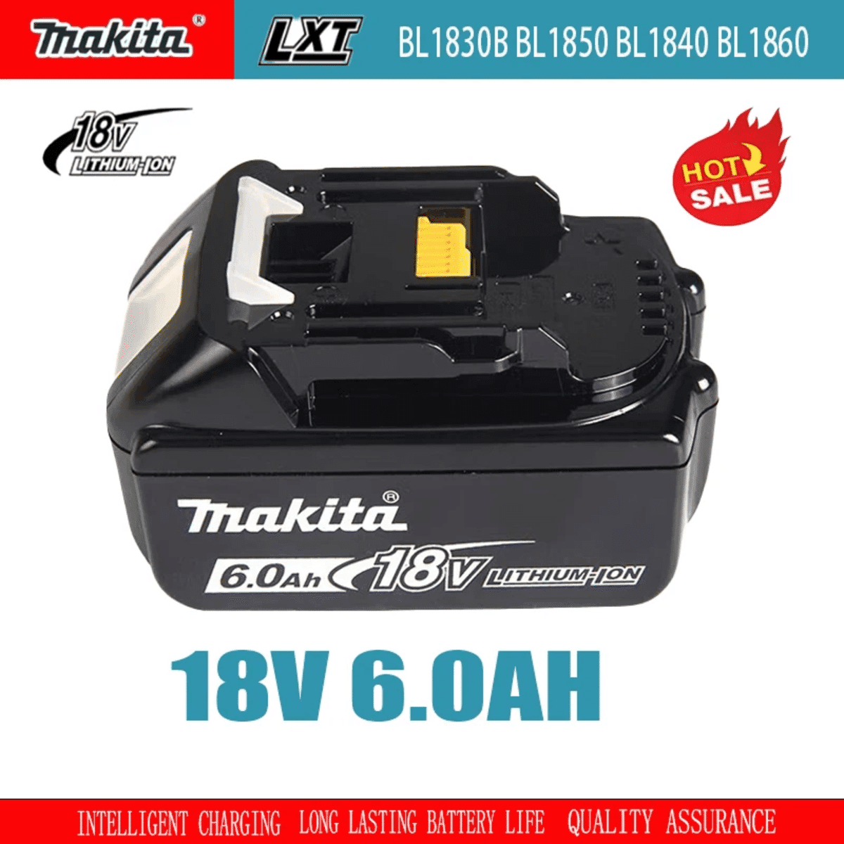 סוללת 18V נטענת לכלי עבודה חשמליים