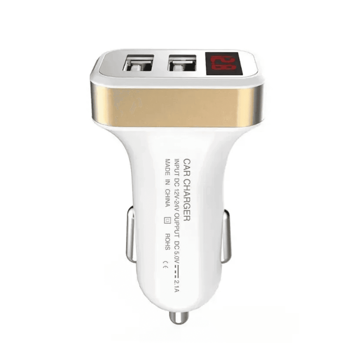 מטען רכב שלוש יציאות USB 3.1A פנל אלומיניום