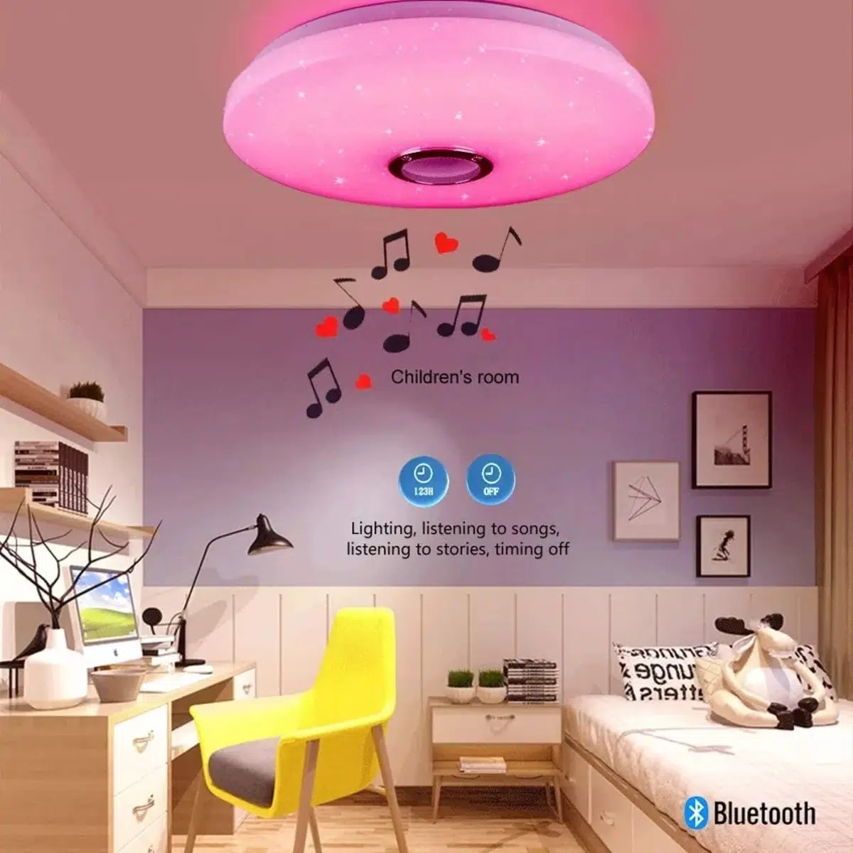 נורת תקרה חכמה RGB שליט מרחוק