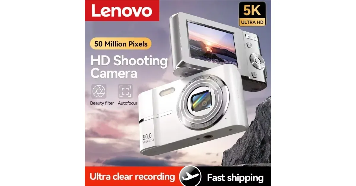 מצלמת Lenovo קומפקטית 5K