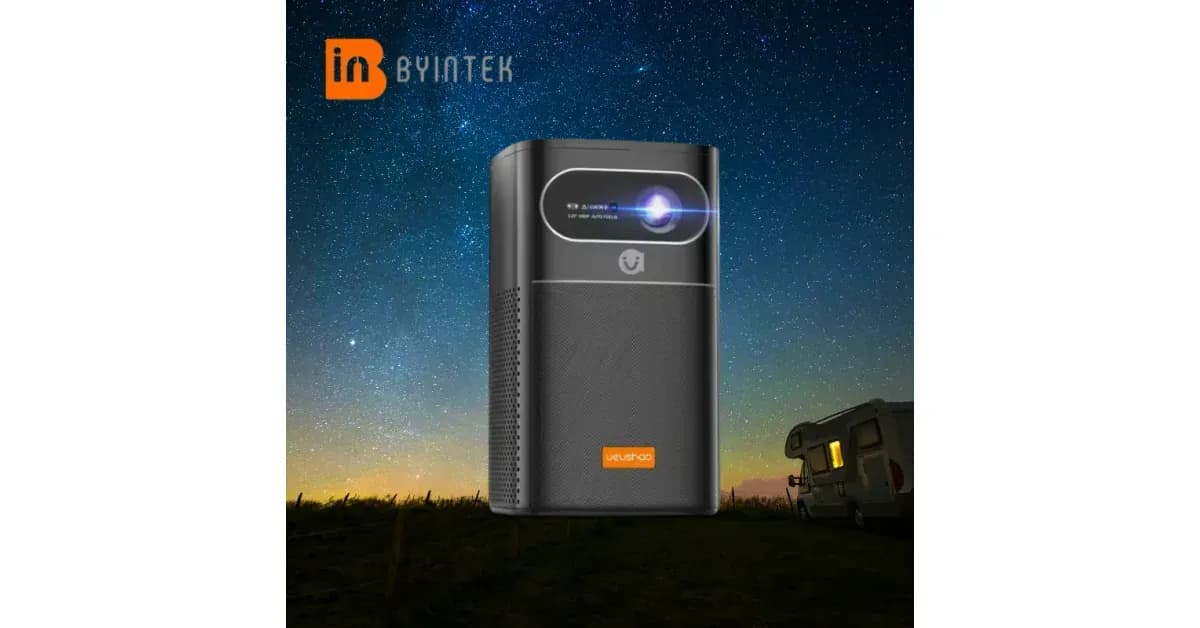 מקרן חכם נייד BYINTEK V30 עם סוללה מובנית