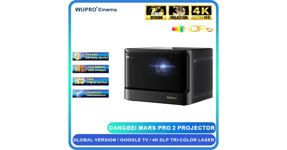 Dangbei Mars Pro 2 מקרן חכם לקולנוע ביתי