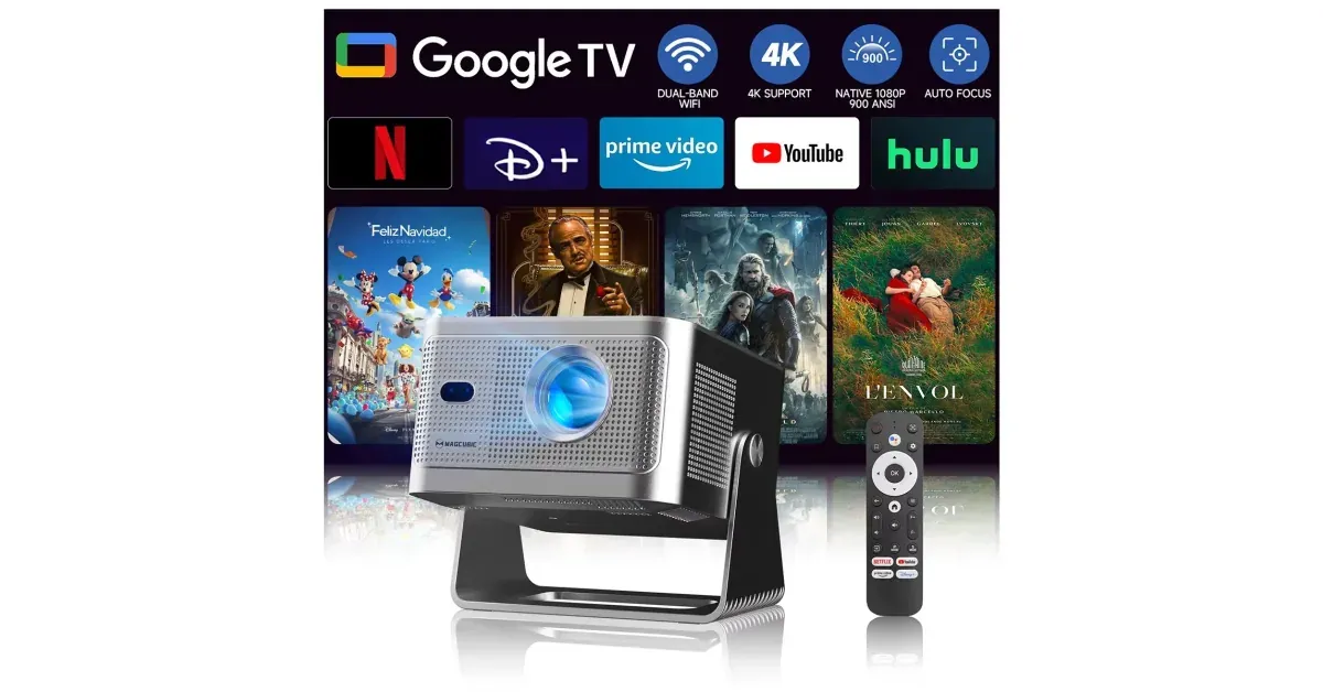 מקרן חכם Magcubic HY350GT עם Google TV
