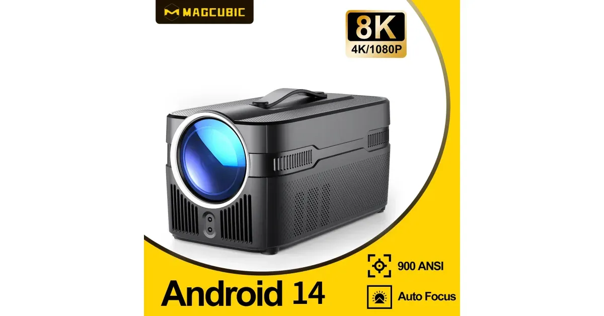 מקרן קצר טווח Magcubic HY450 עם אוטופוקוס