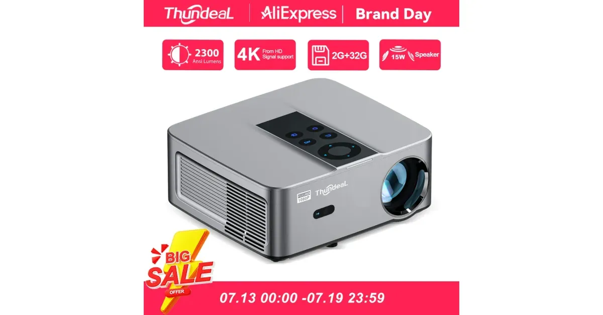 מקרן חכם ביתי ThundeaL TD98 Mini