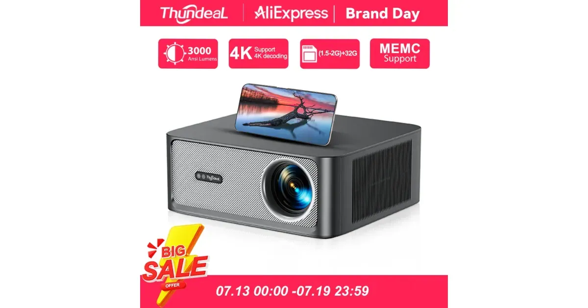 מקרן חכם ThundeaL TD98Pro לבית