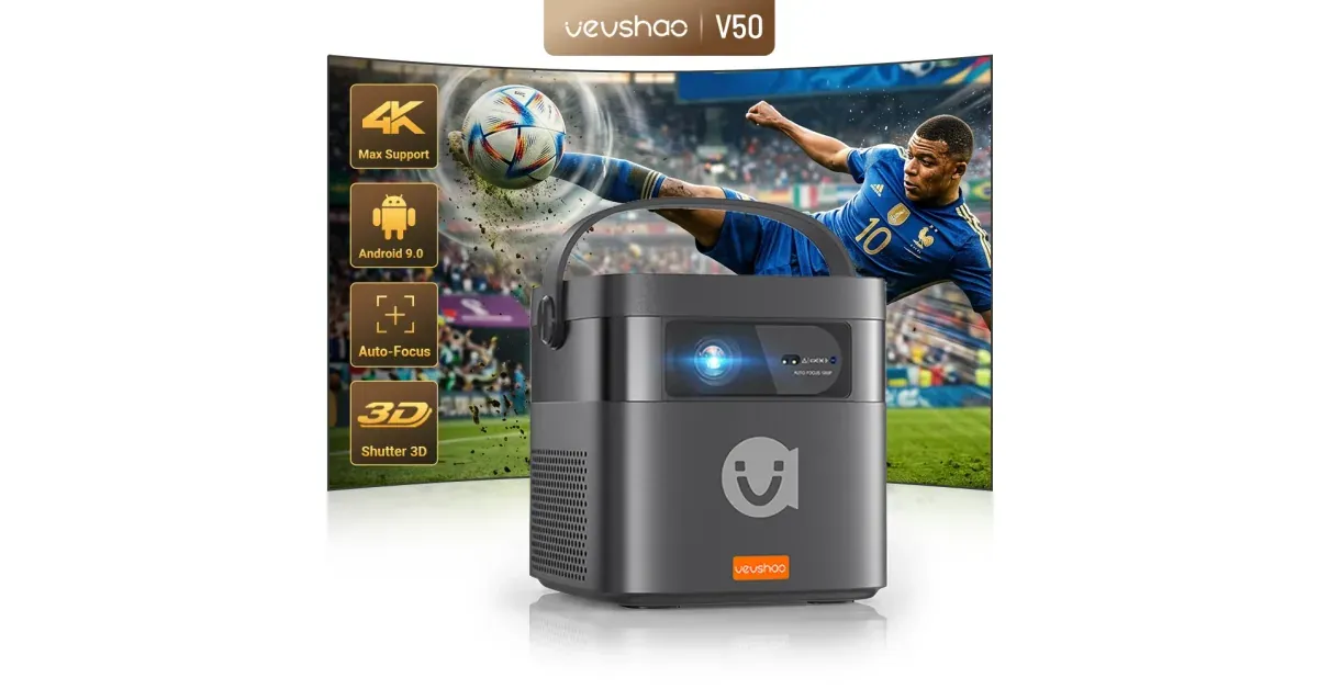 מקרן חכם נייד DLP VEVSHAO V50